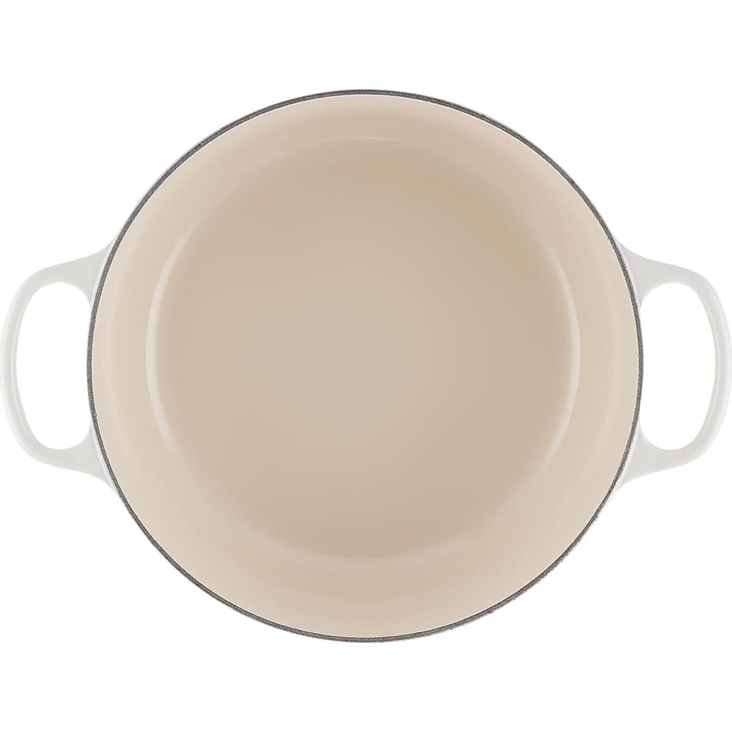 Olla Holandesa Le Creuset 6.7L Hierro Fundido Esmaltado Meringue