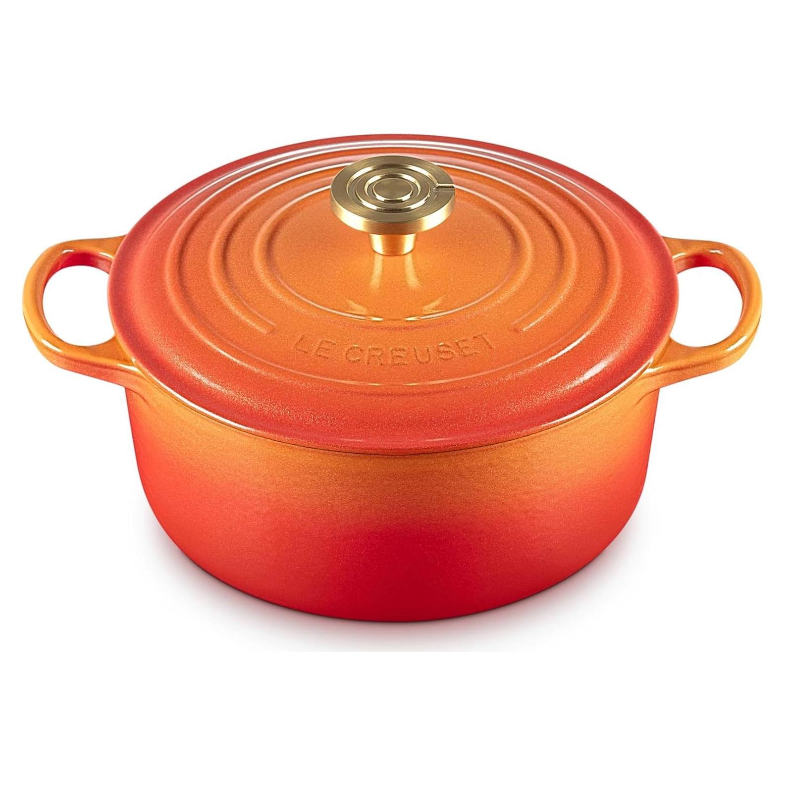 Olla Holandesa Redonda Le Creuset Hierro Fundido 4.26 L Flamme Doree