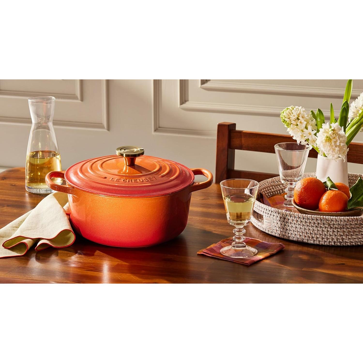 Olla Holandesa Redonda Le Creuset Hierro Fundido 4.26 L Flamme Doree