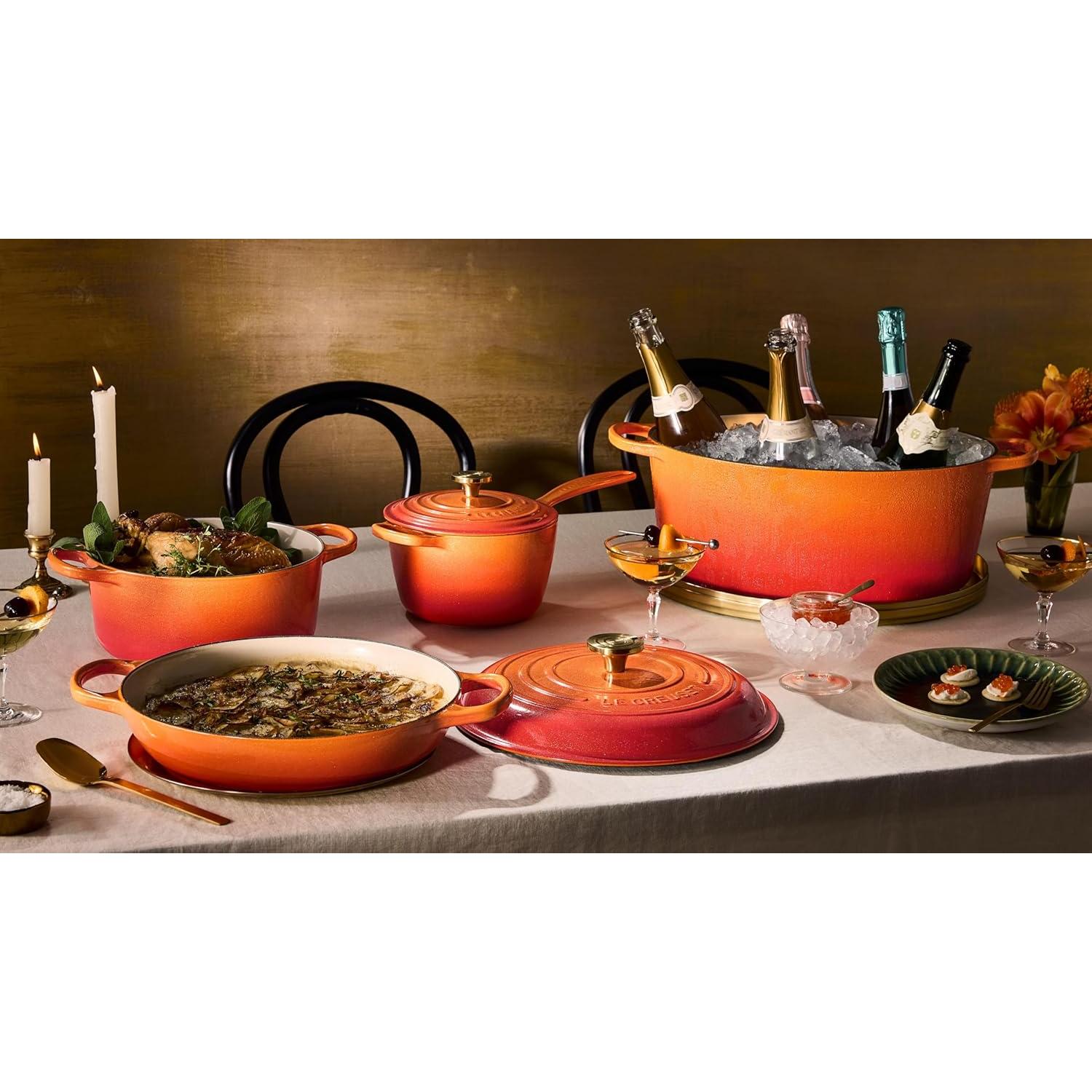 Olla Holandesa Redonda Le Creuset Hierro Fundido 4.26 L Flamme Doree