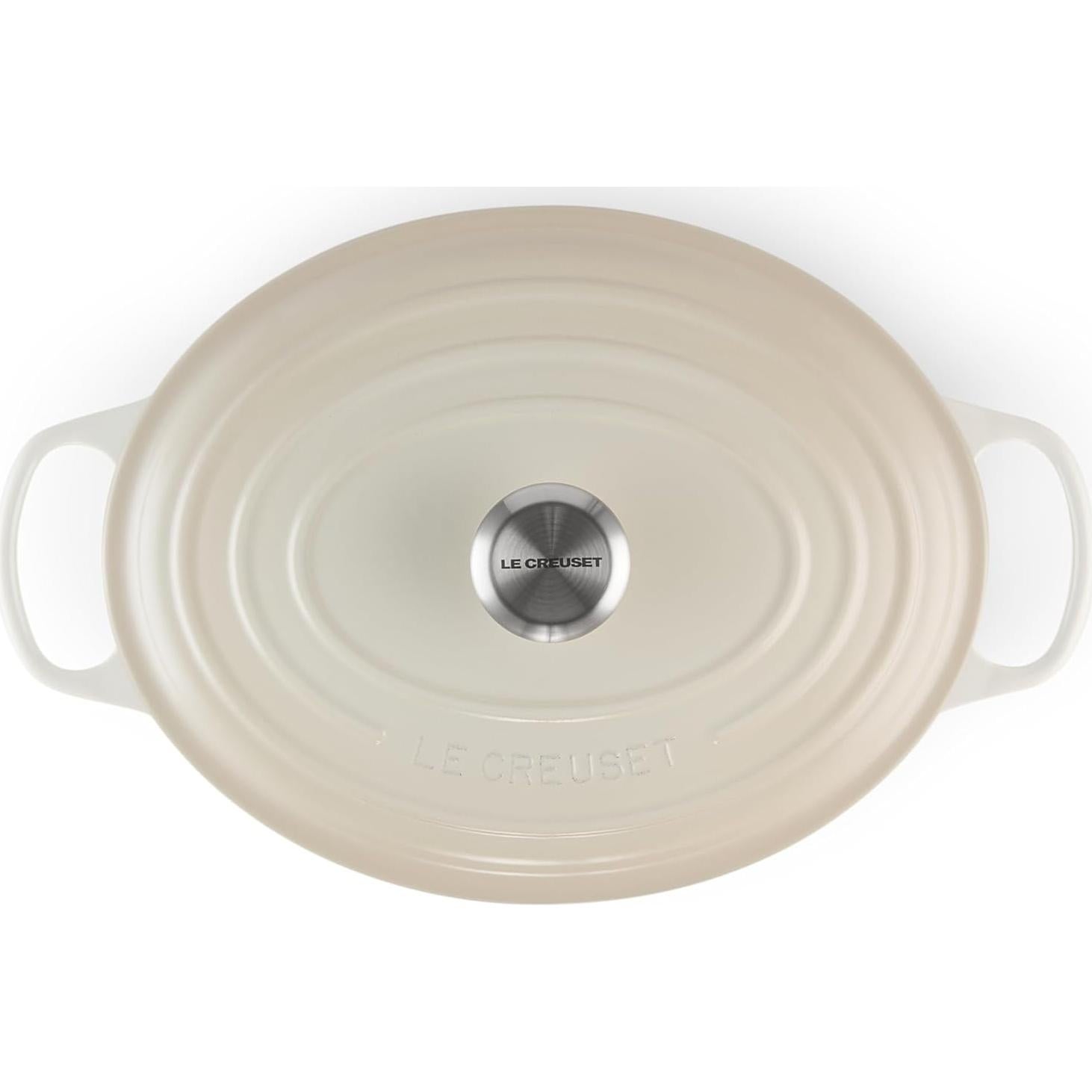 Olla Holandesa Ovalada Le Creuset Hierro Fundido 6.3L Meringue