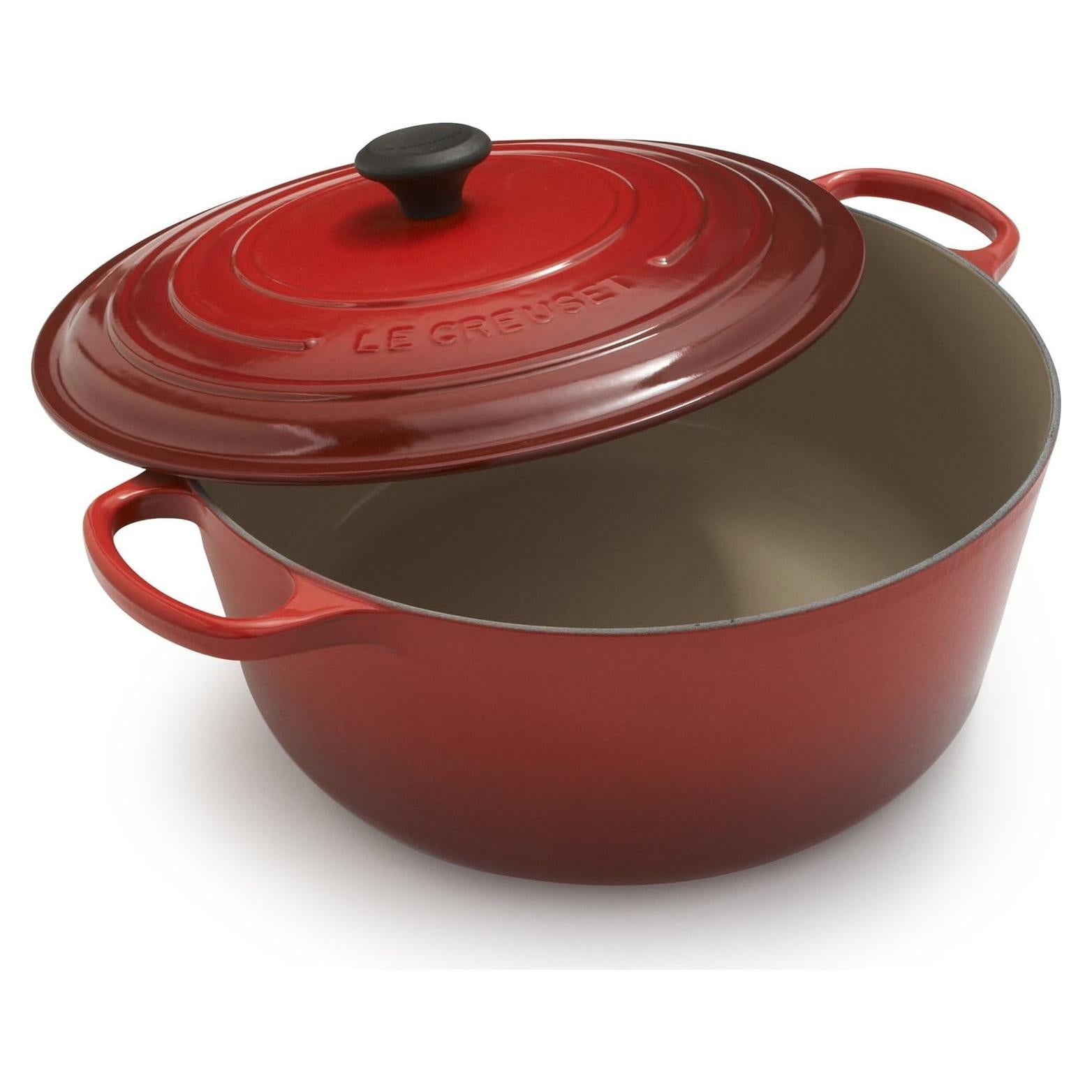 Olla de Hierro Fundido Enameled Le Creuset 12.54L Cerise