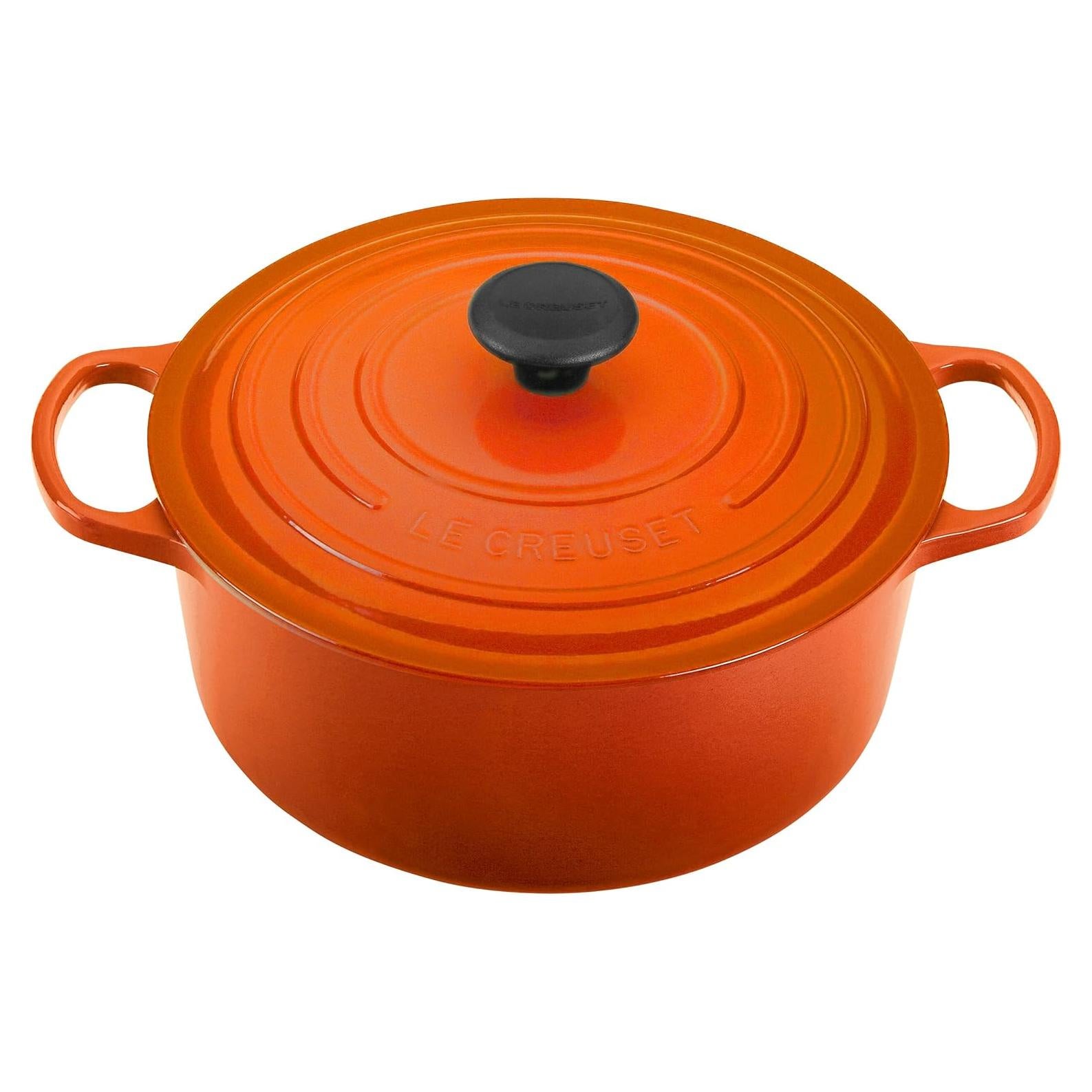Olla de Hierro Fundido Enameled Le Creuset 5.2L Redonda Llama