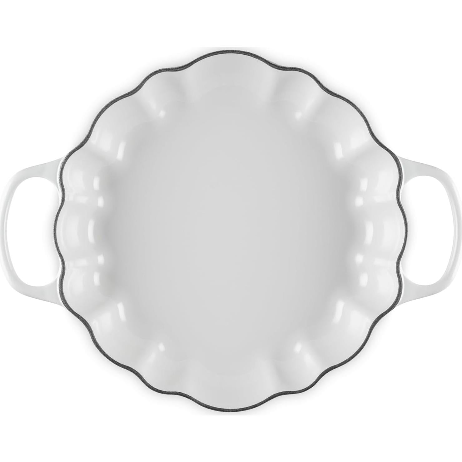 Olla de Hierro Fundido Esmaltada Le Creuset Calabaza 2.6L Blanca