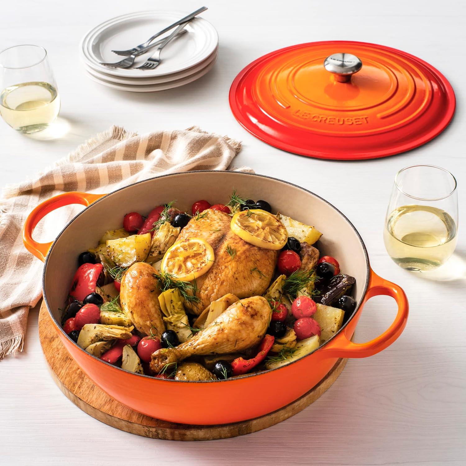 Olla de Hierro Fundido Le Creuset 7.5L Llama, Esmaltada