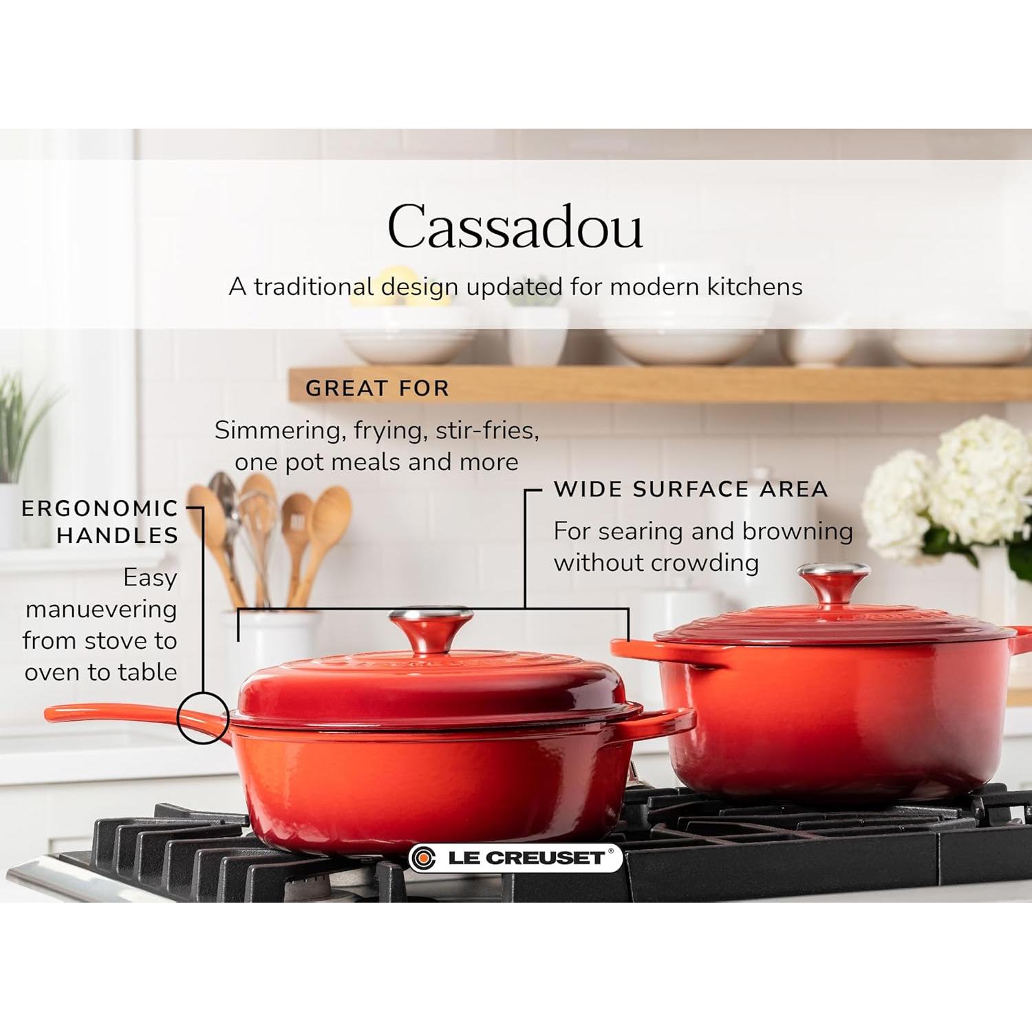 Cazuela de Hierro Fundido Enameled Le Creuset 3.55L Ostra