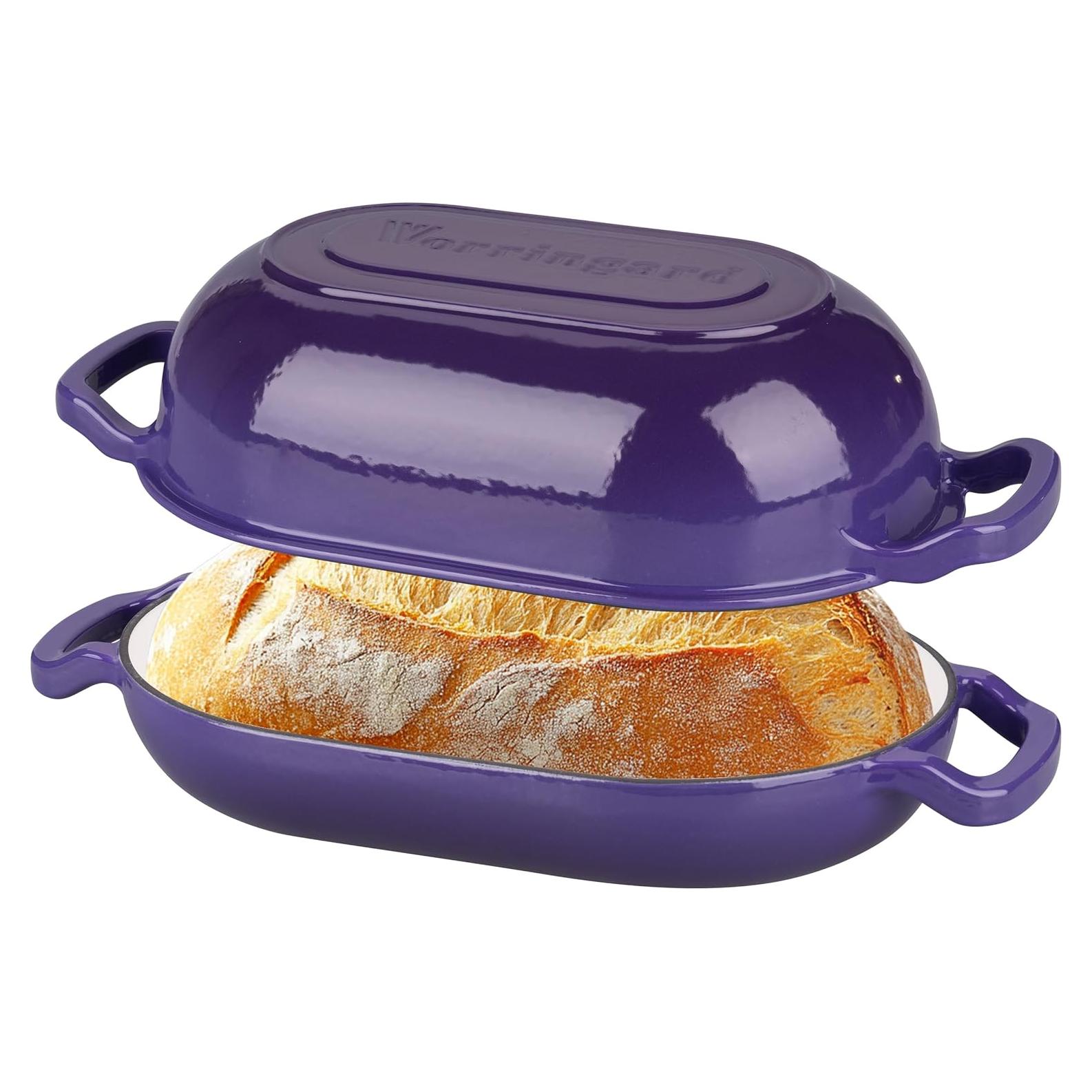 Horno Holandés de Hierro Fundido VORRINGARD 5QT Púrpura