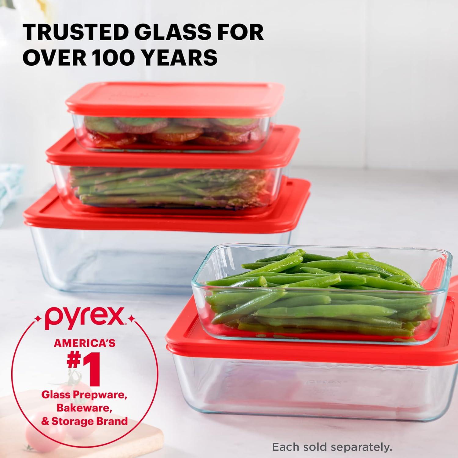 Contenedor de Almacenamiento de Alimentos Pyrex 11 Tazas Vidrio