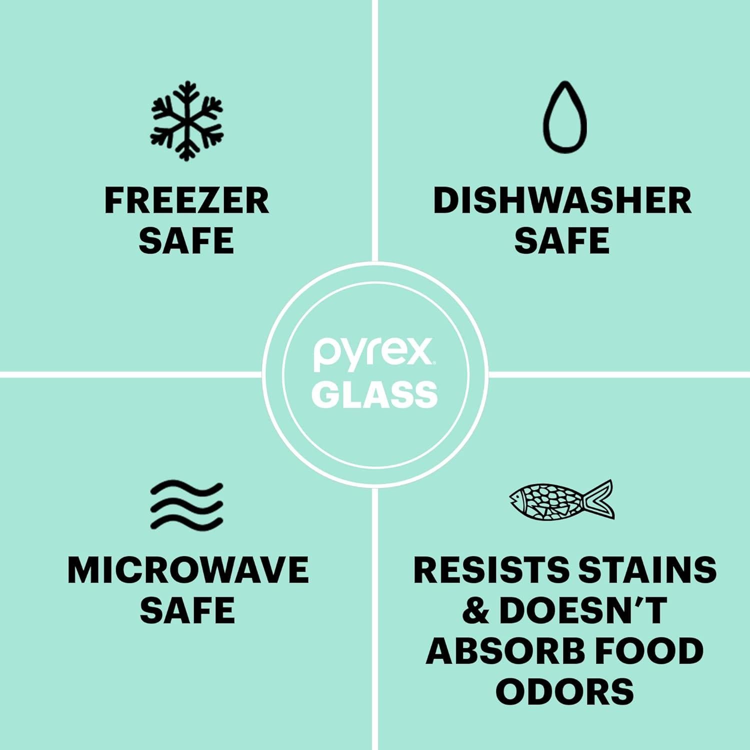 Contenedor de Almacenamiento de Alimentos Pyrex 11 Tazas Vidrio