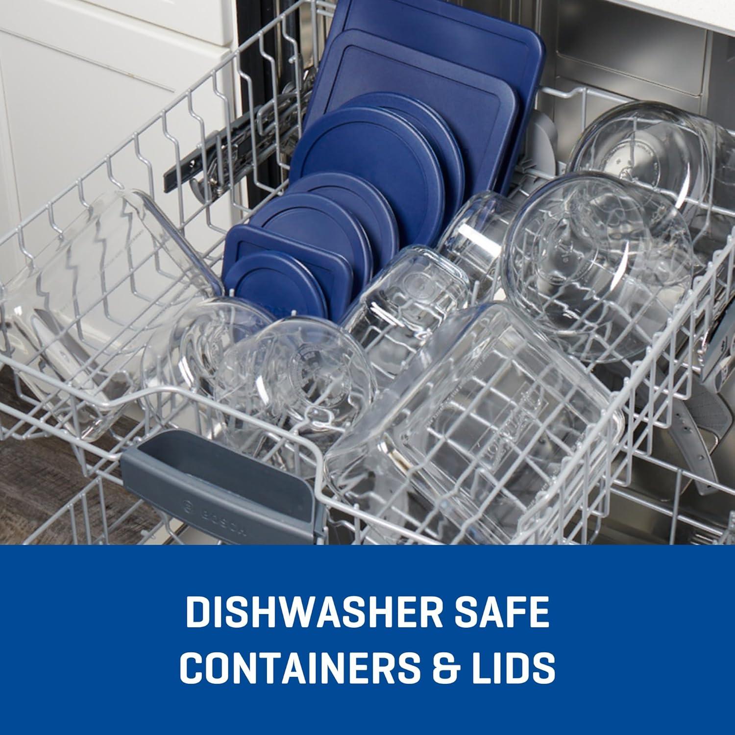 Contenedores de Almacenamiento de Vidrio Anchor Hocking 16 Pzas