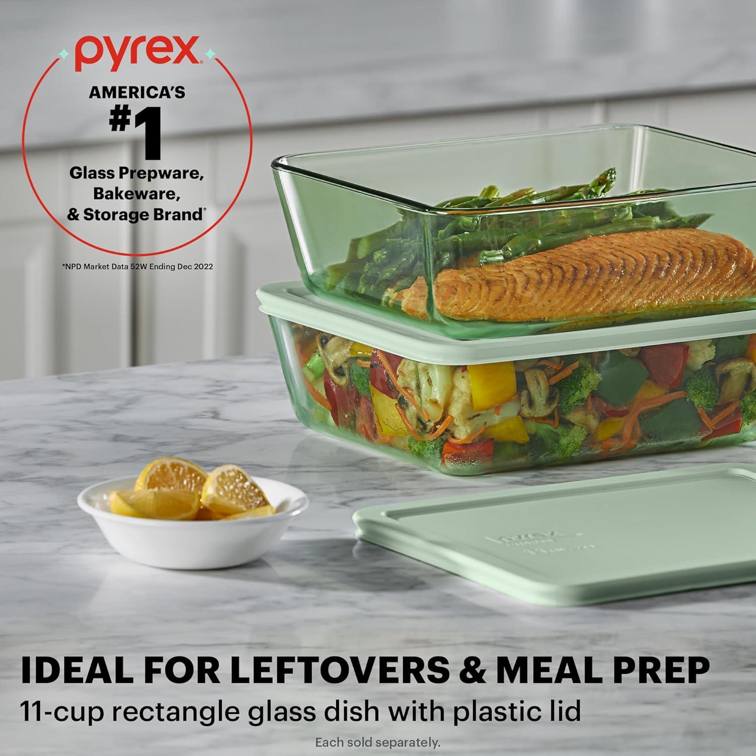 Contenedor de Almacenamiento de Alimentos Pyrex 11 Tazas Rectangular