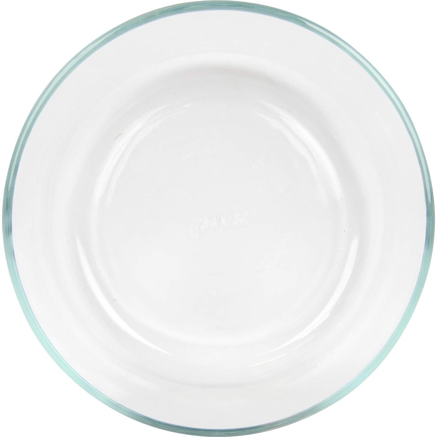 Pyrex Plato Redondo 7 Tazas con Tapa Plástico Paquete de 4