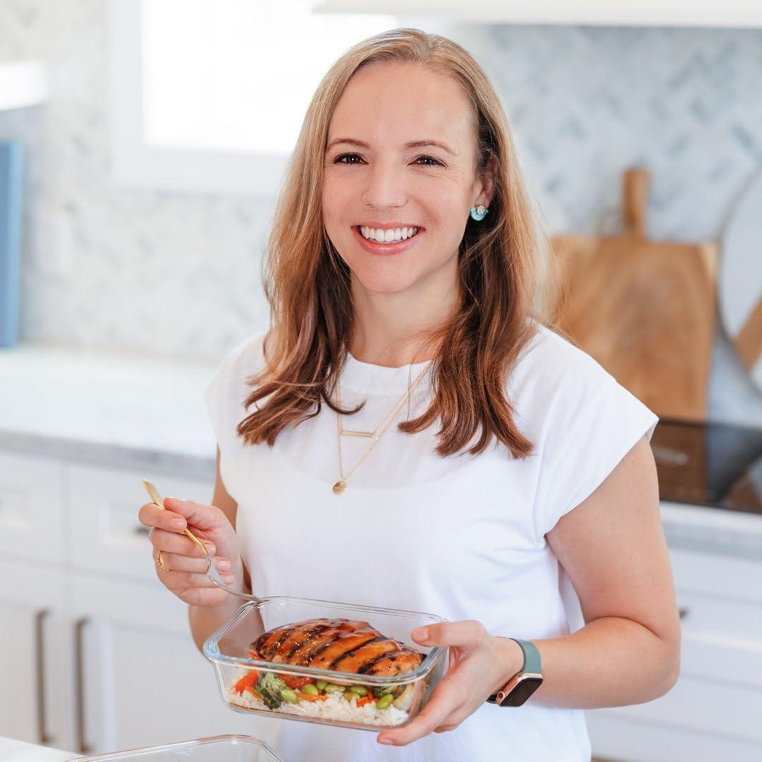 Juego de 24 Recipientes de Vidrio Herméticos Le'raze 120 Onzas