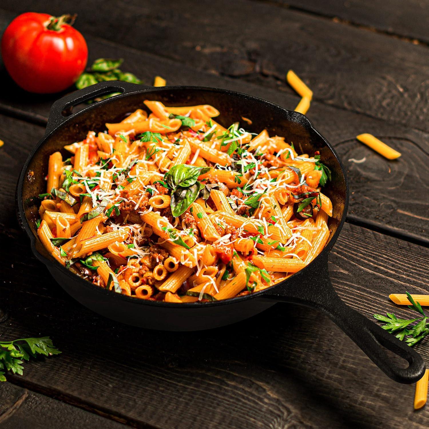 Sartén de Hierro Fundido Utopia Kitchen 30.48 cm Pre-Sazonada