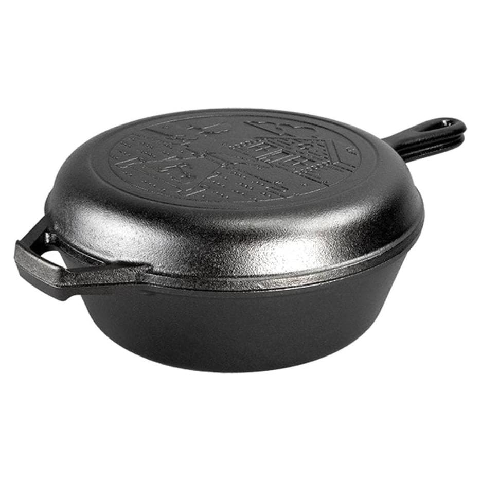 Combo Cooker de Hierro Fundido Lodge 3.2L con Tapa