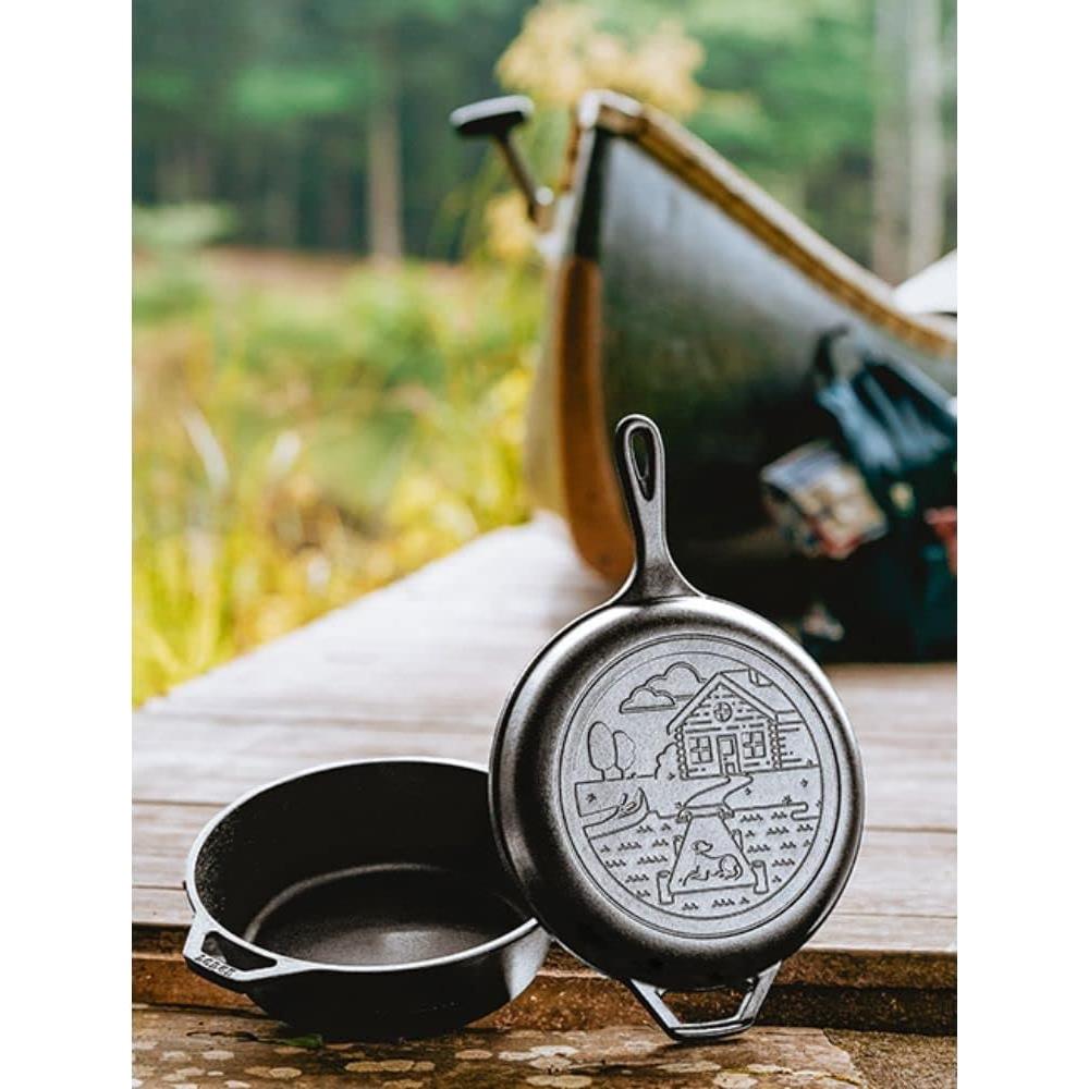 Combo Cooker de Hierro Fundido Lodge 3.2L con Tapa