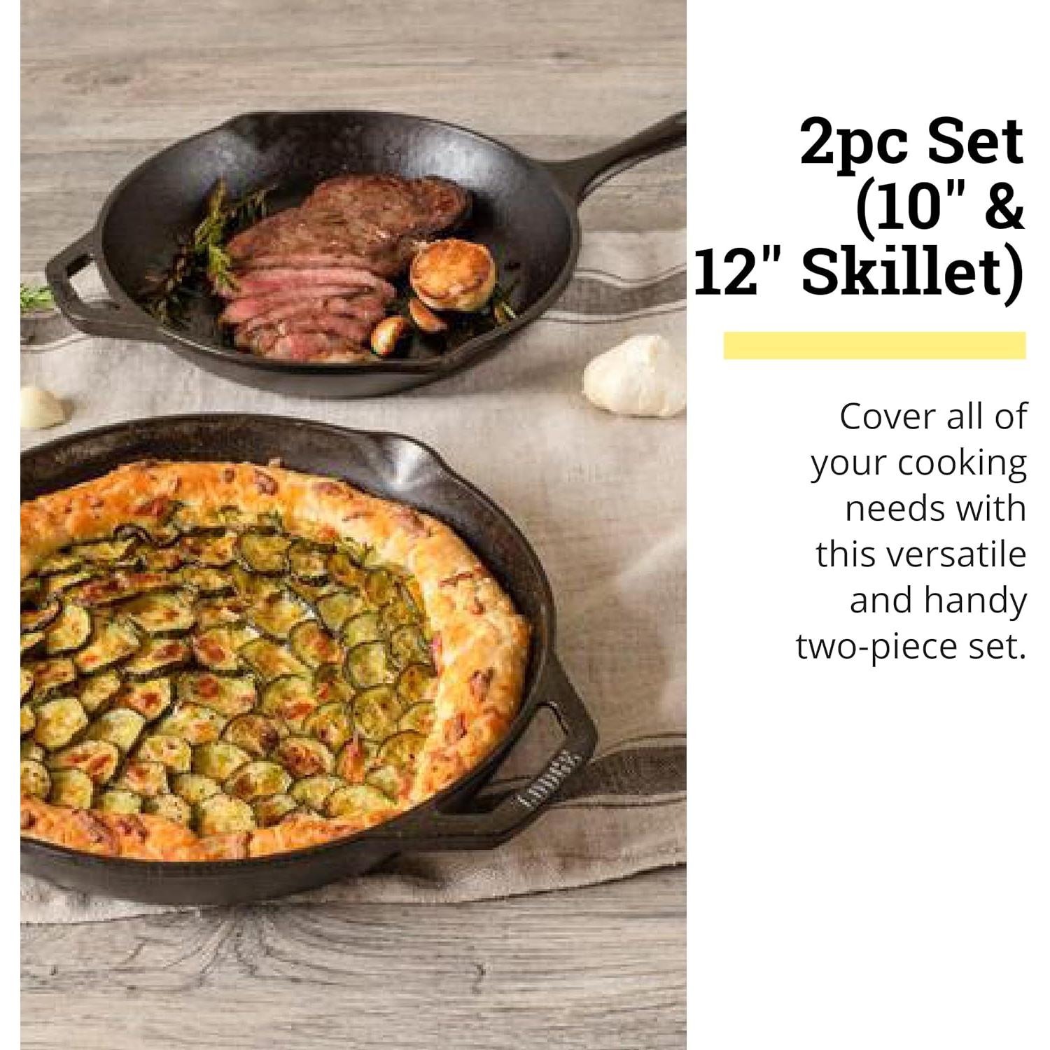 Conjunto de 2 Sarténes Lodge Chef Collection 26 y 30 cm