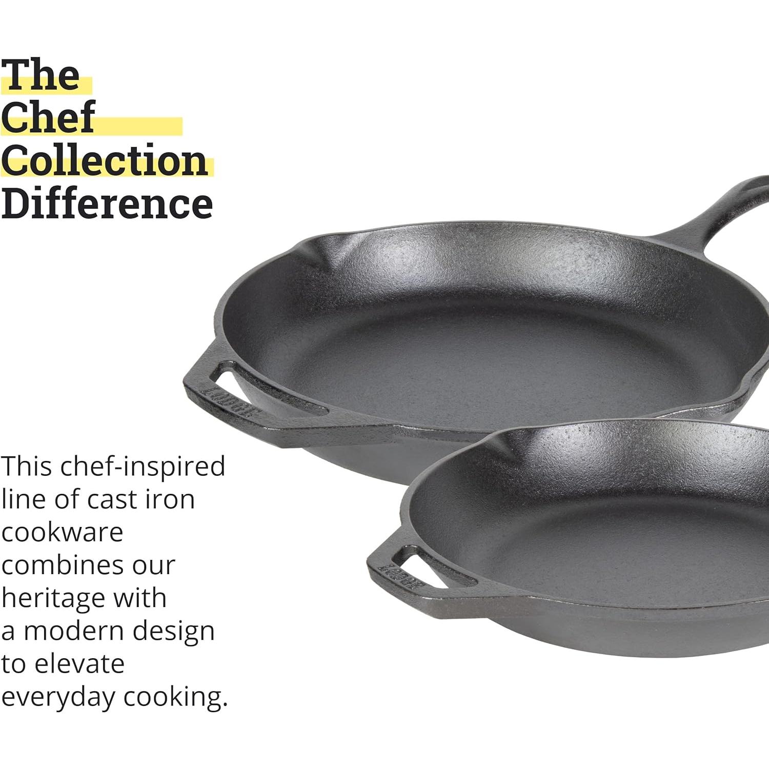 Conjunto de 2 Sarténes Lodge Chef Collection 26 y 30 cm