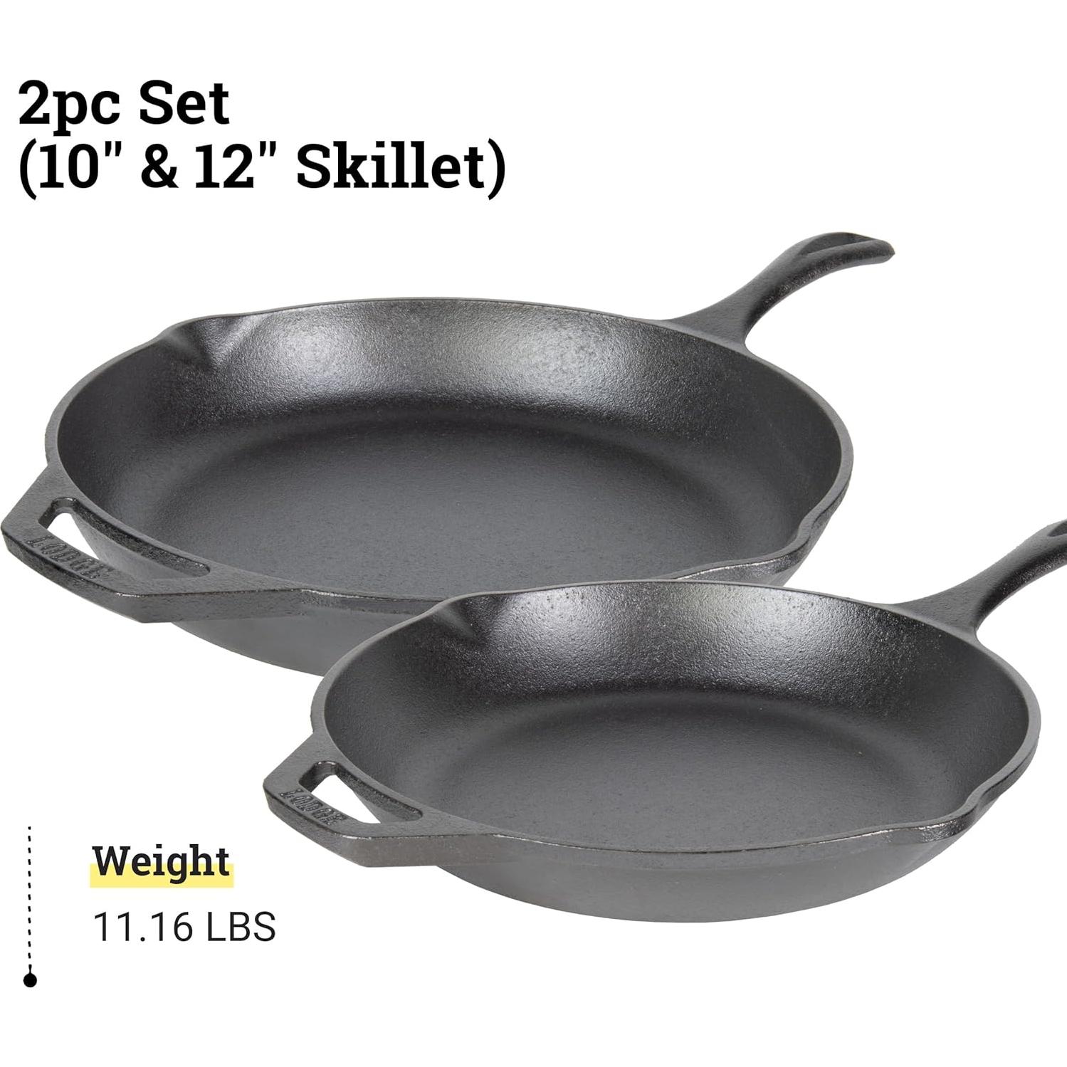 Conjunto de 2 Sarténes Lodge Chef Collection 26 y 30 cm