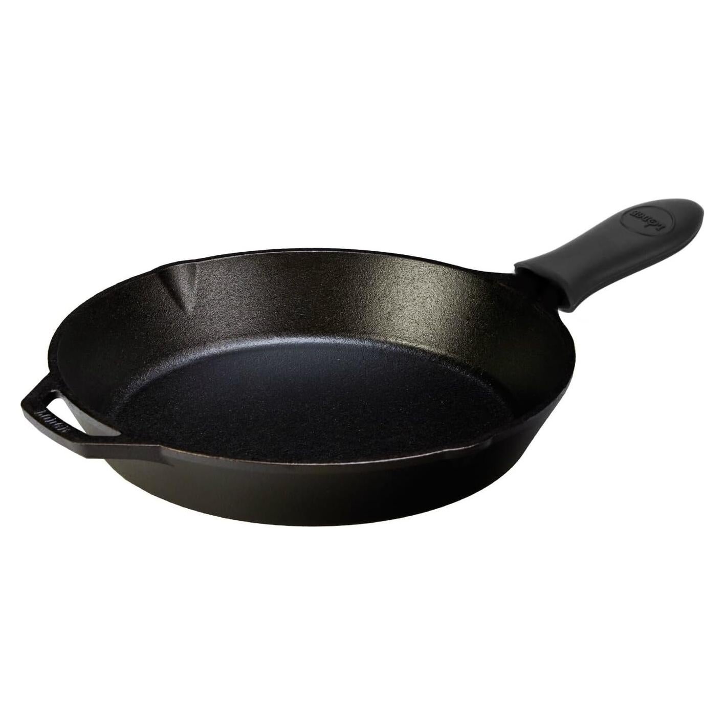 Sartén de Hierro Fundido Lodge 30.48 cm con Soporte de Silicona