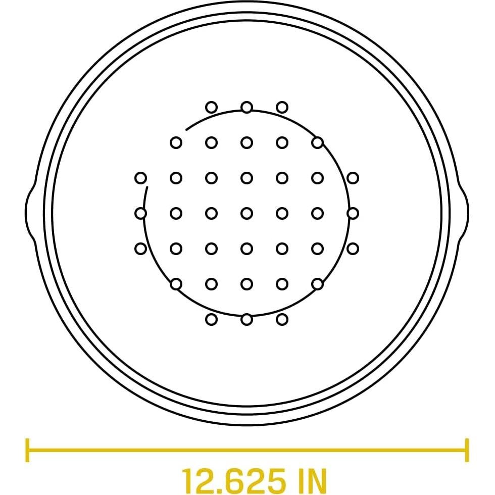 Tapa de Hierro Fundido Lodge L10SC3 30.48 cm Pre-sazonada