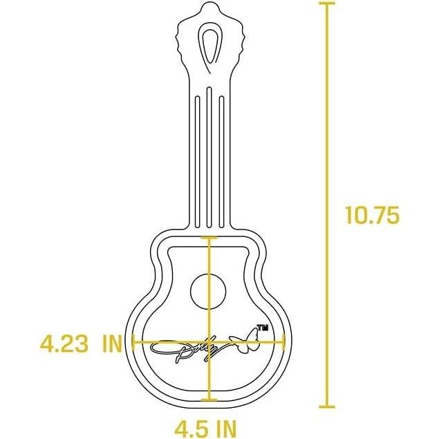 Sartén de Hierro Fundido Lodge Mini Guitarra Dolly Parton 11.4 cm