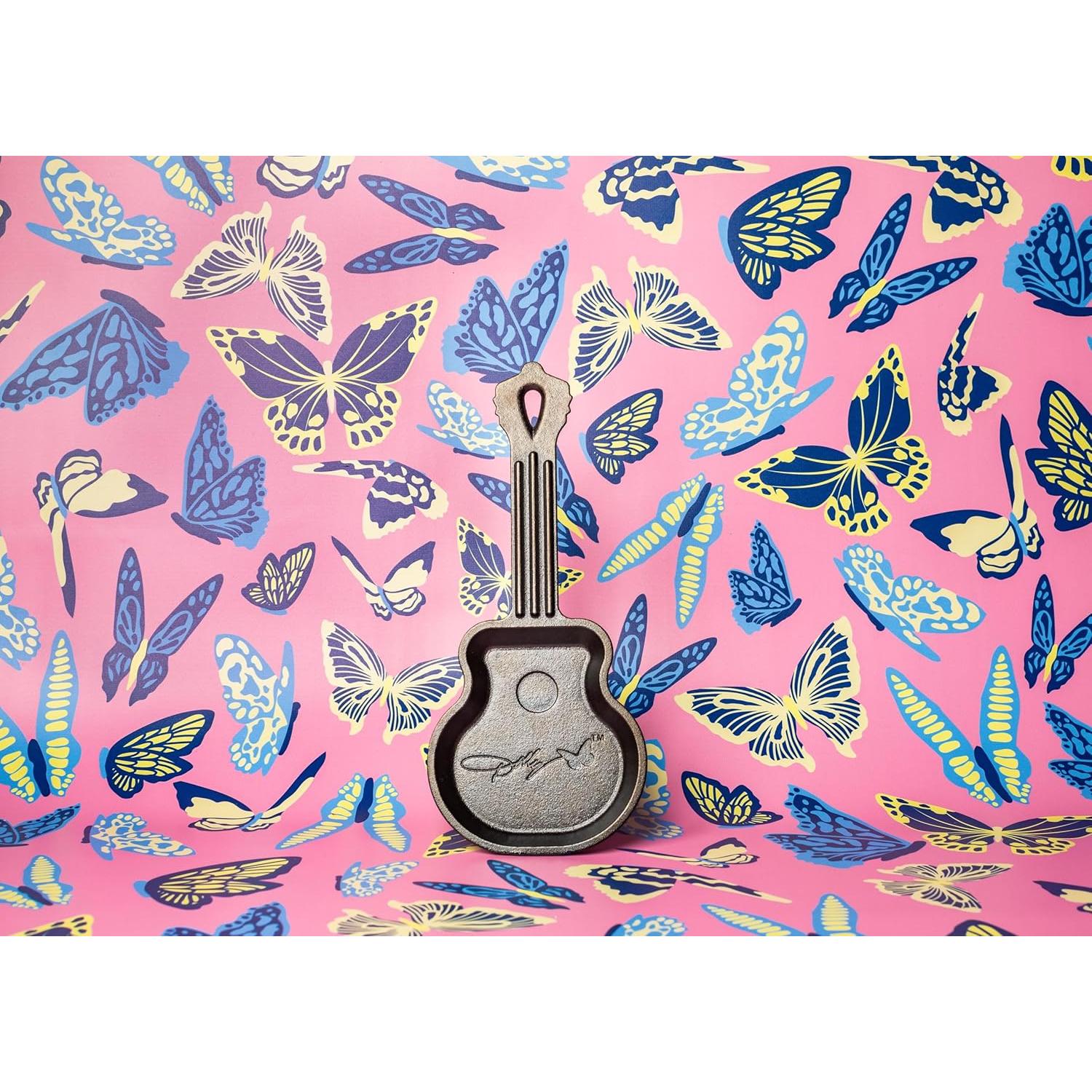 Sartén de Hierro Fundido Lodge Mini Guitarra Dolly Parton 11.4 cm