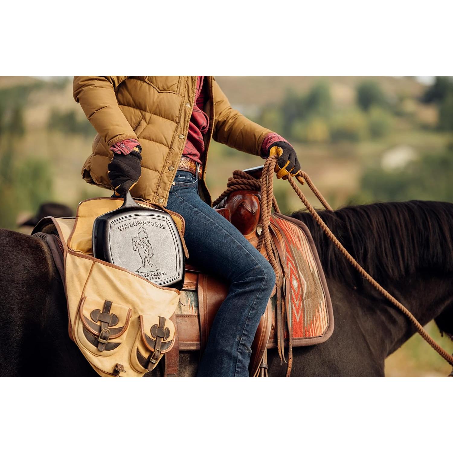 Sartén de Hierro Fundido Lodge Yellowstone 26.67 cm Pre-Sazonada