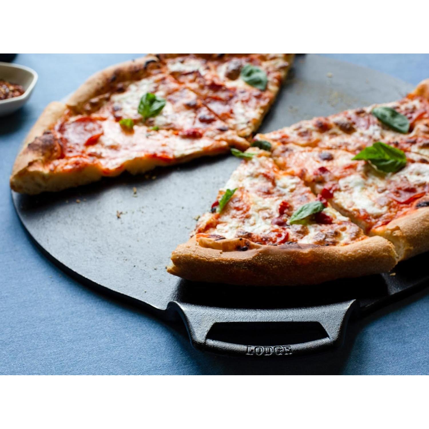 Sartén para Pizza Lodge de Hierro Fundido 38 cm Sazonada