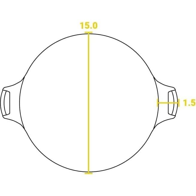 Sartén para Pizza Lodge de Hierro Fundido 38 cm Sazonada