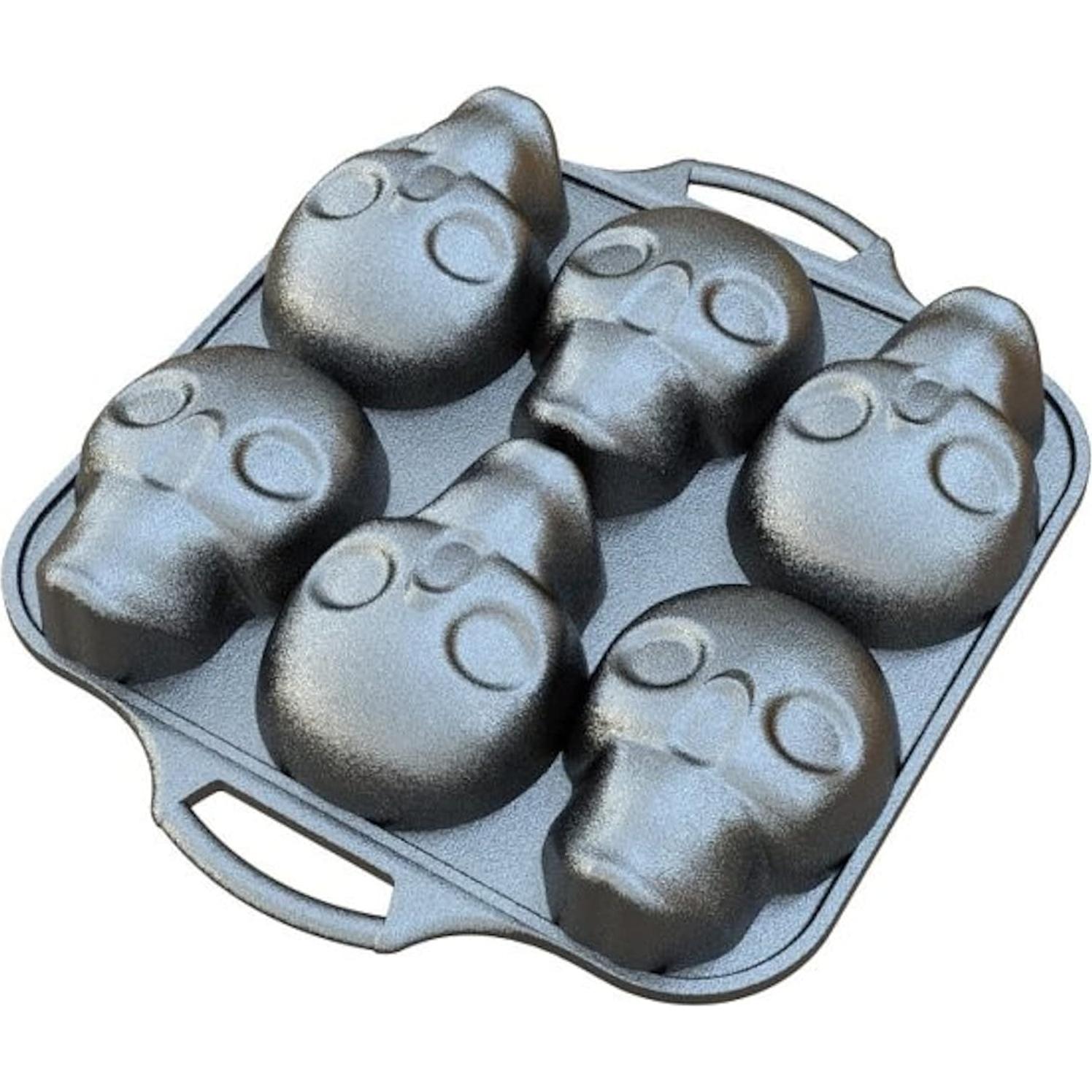 Sartén Mini Pastel Calavera Lodge 31.75 cm Hierro Fundido