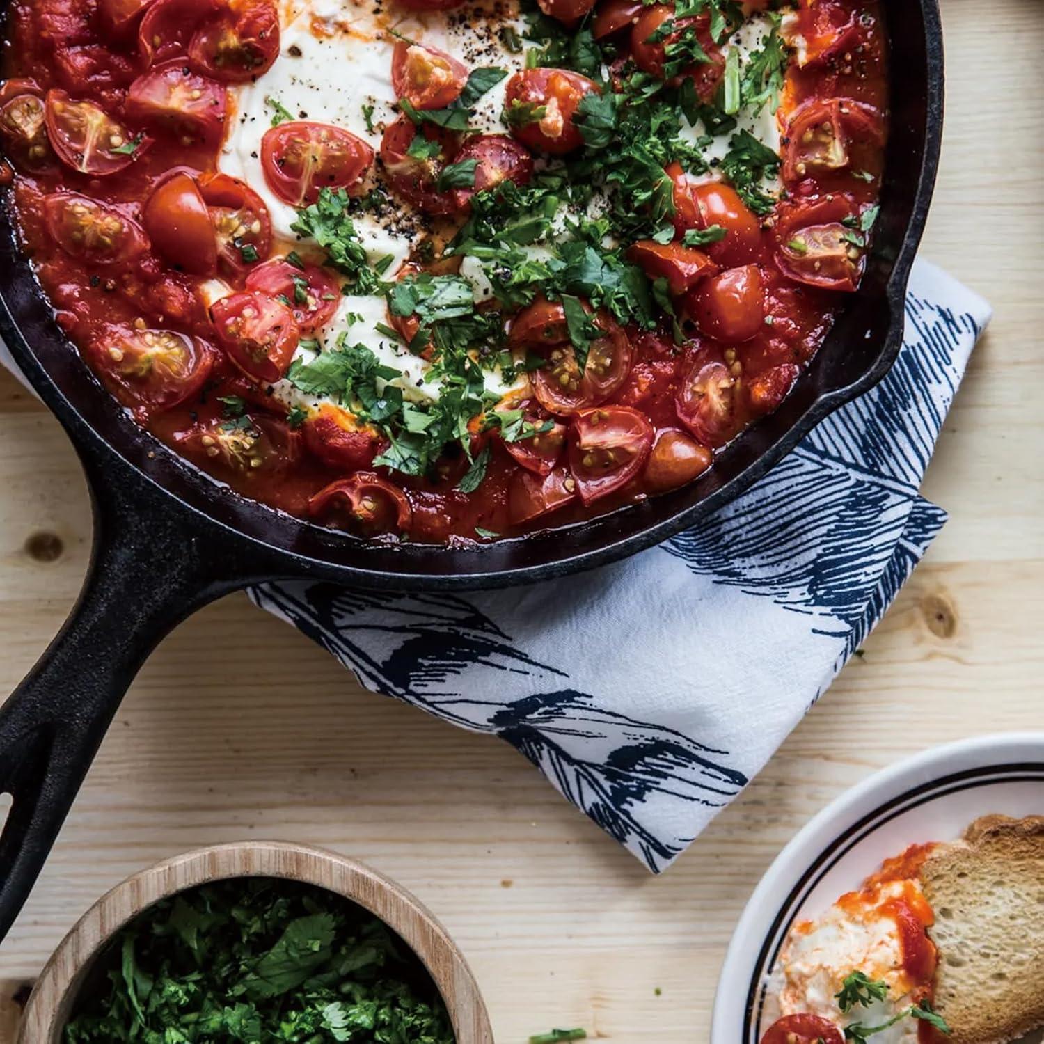 Sartén de Hierro Fundido Opexscal 30 cm con Tapa de Vidrio