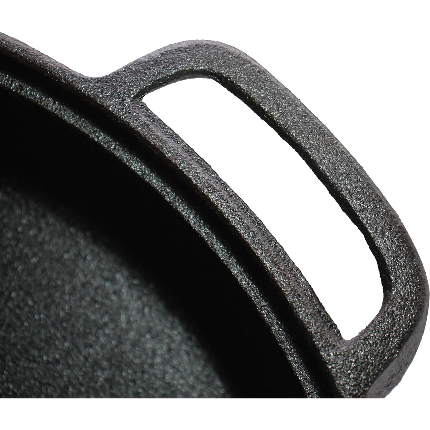 Sartén de Hierro Fundido Opexscal 30 cm con Tapa de Vidrio