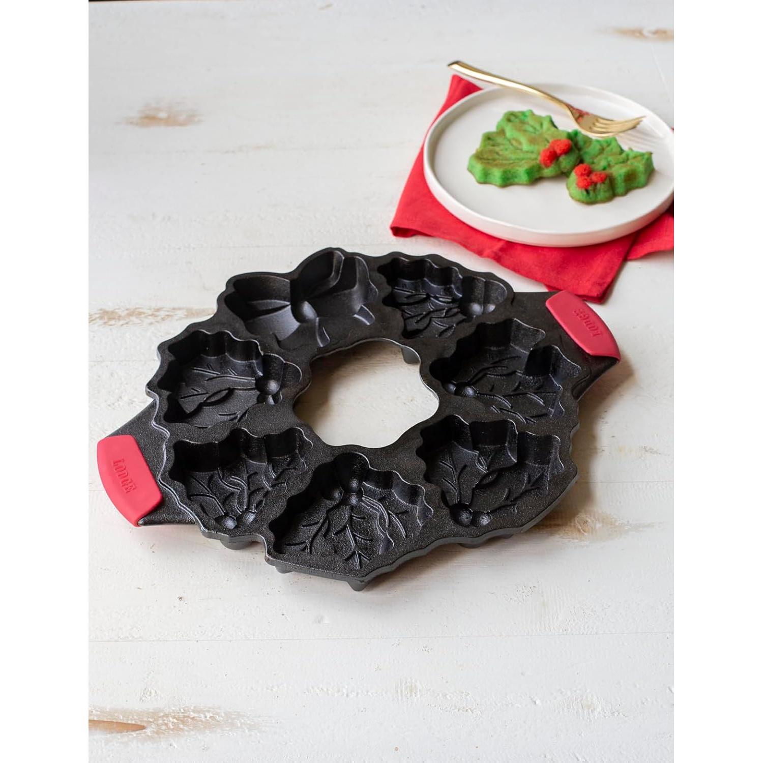 Sartén de Hierro Fundido Lodge en Forma de Corona Navideña 37.24 cm