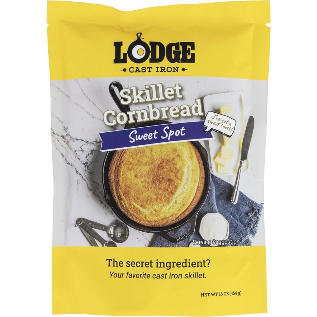 Sartén de Hierro Fundido Lodge para Pan de Maíz - 4 Mezclas