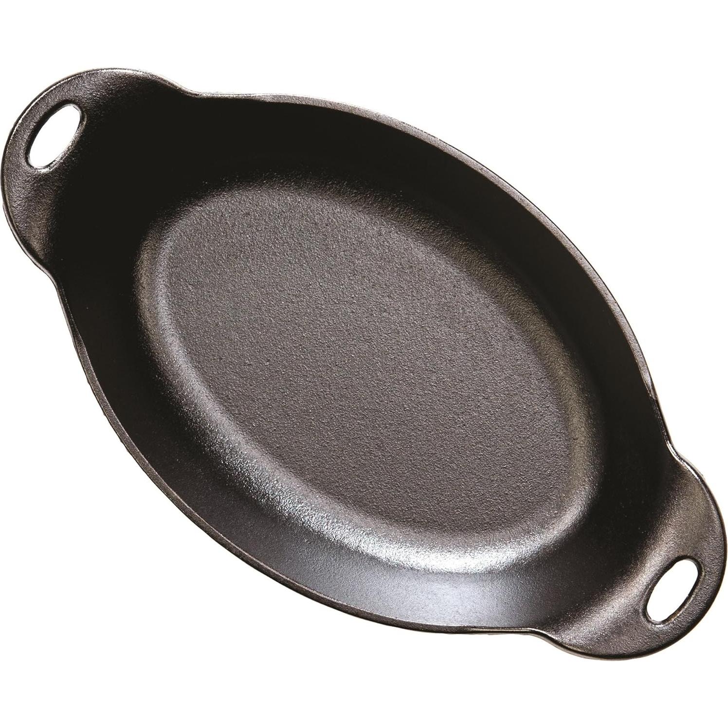 Plato Ovalado de Hierro Fundido Lodge 1.36 kg Sazonado