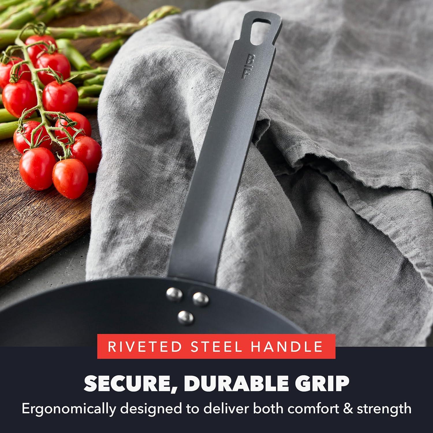 Sartén de Acero Carbono GreenPan Bobby Flay 25.4 cm Pre-Sazonada