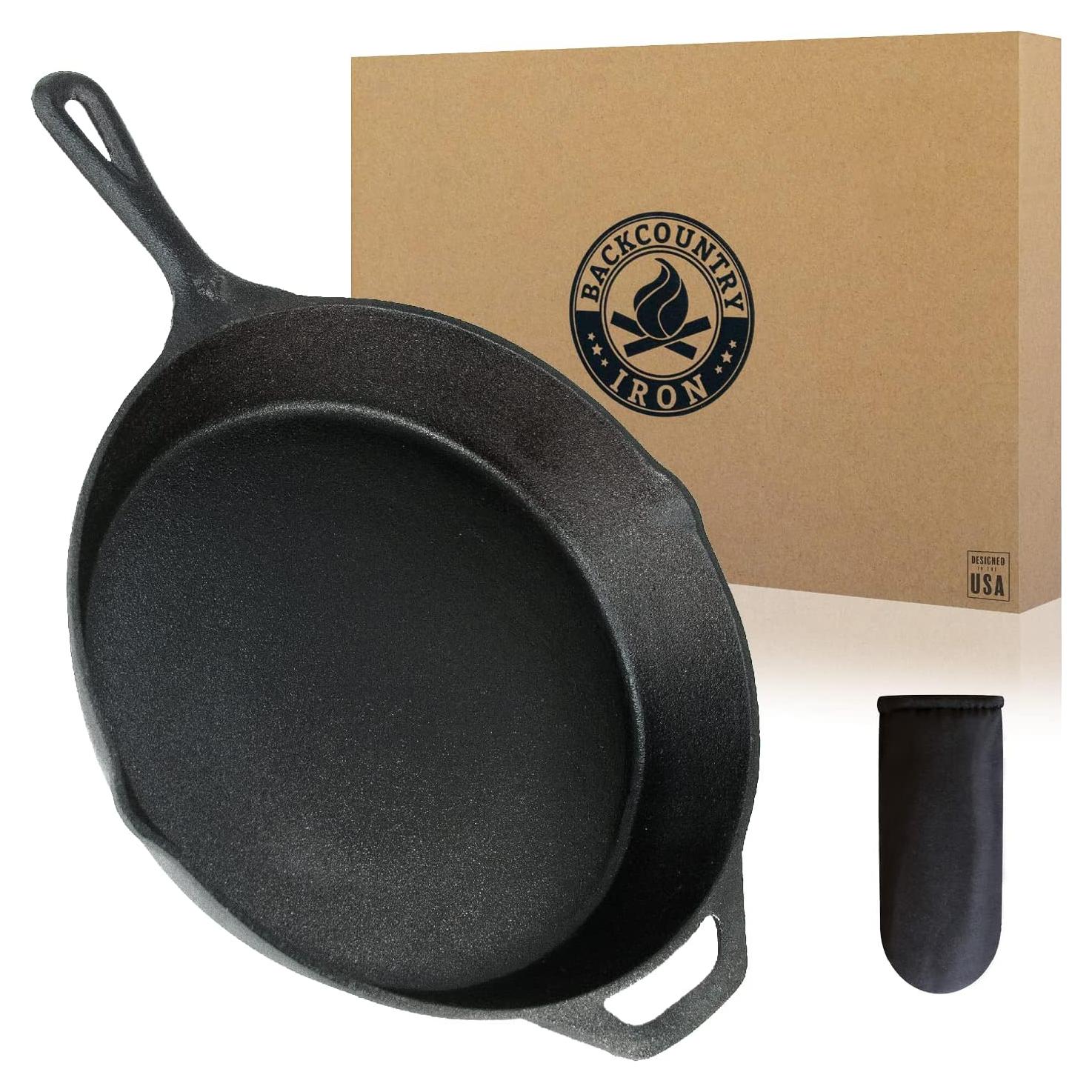 Sartén de Hierro Fundido Pre-Sazonada 30.5 cm Backcountry Iron