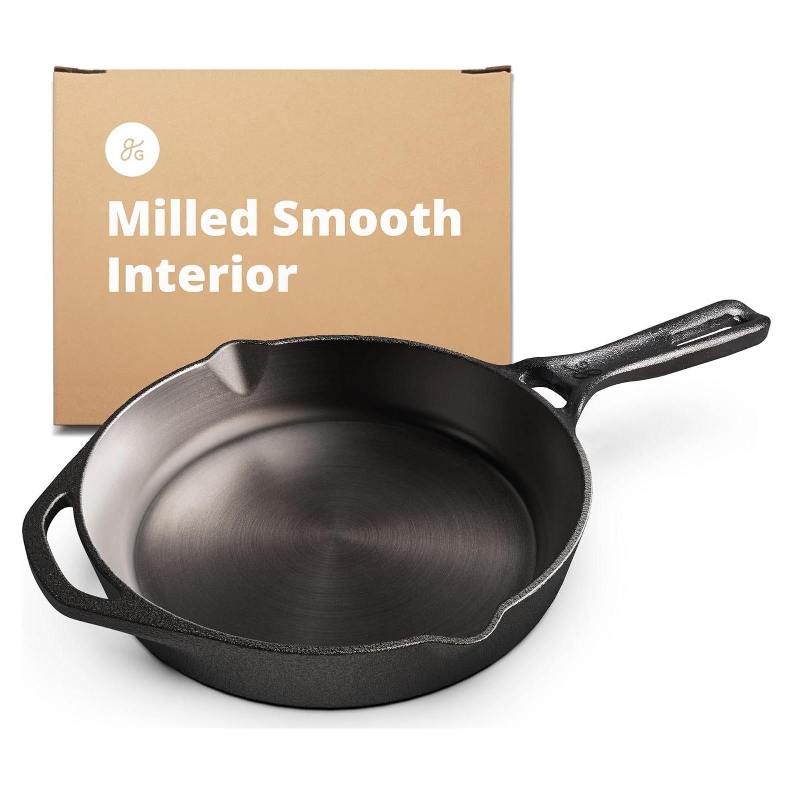 Sartén de Hierro Fundido 10" Greater Goods Pre-Sazonada