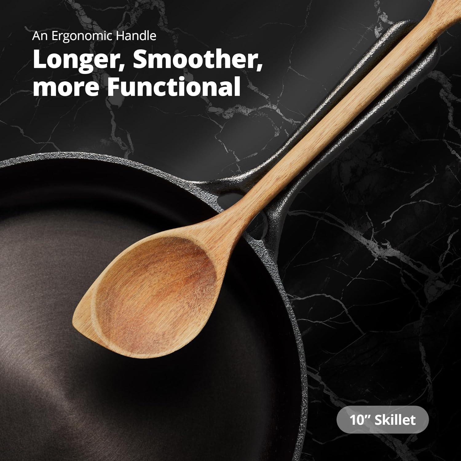 Sartén de Hierro Fundido 10" Greater Goods Pre-Sazonada