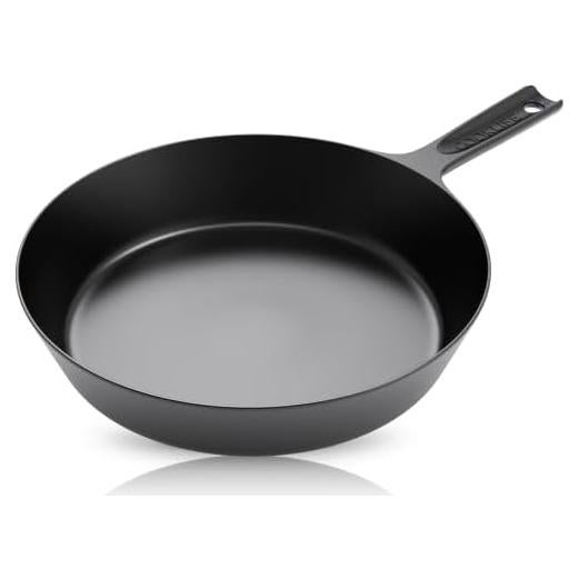 Sartén de Hierro Fundido COOKLIFE 10 Pulgadas Pre-Sazonada