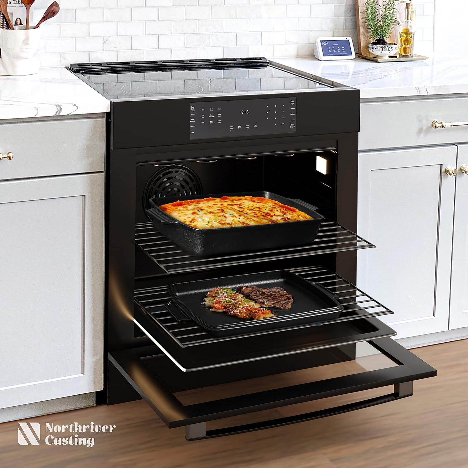 Horno Holandés de Hierro Fundido Northriver 6QT Pre-Sazonado