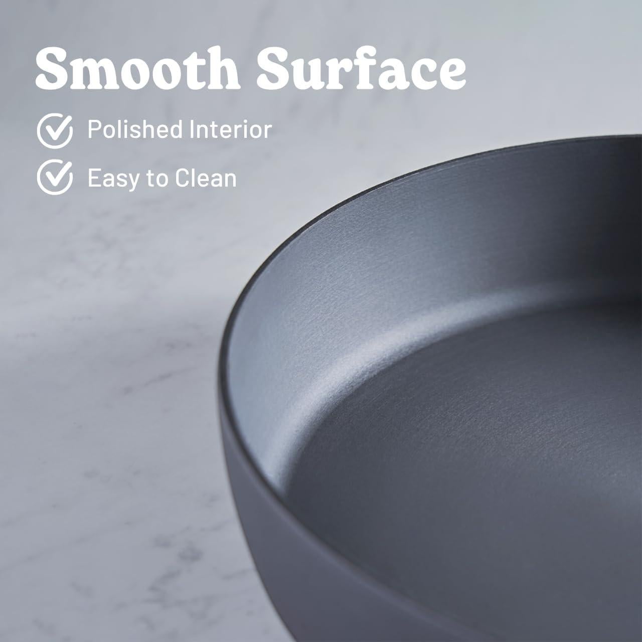 Sartén Flambo de Hierro Fundido 10" Antiadherente - Ligera y Apta para Horno