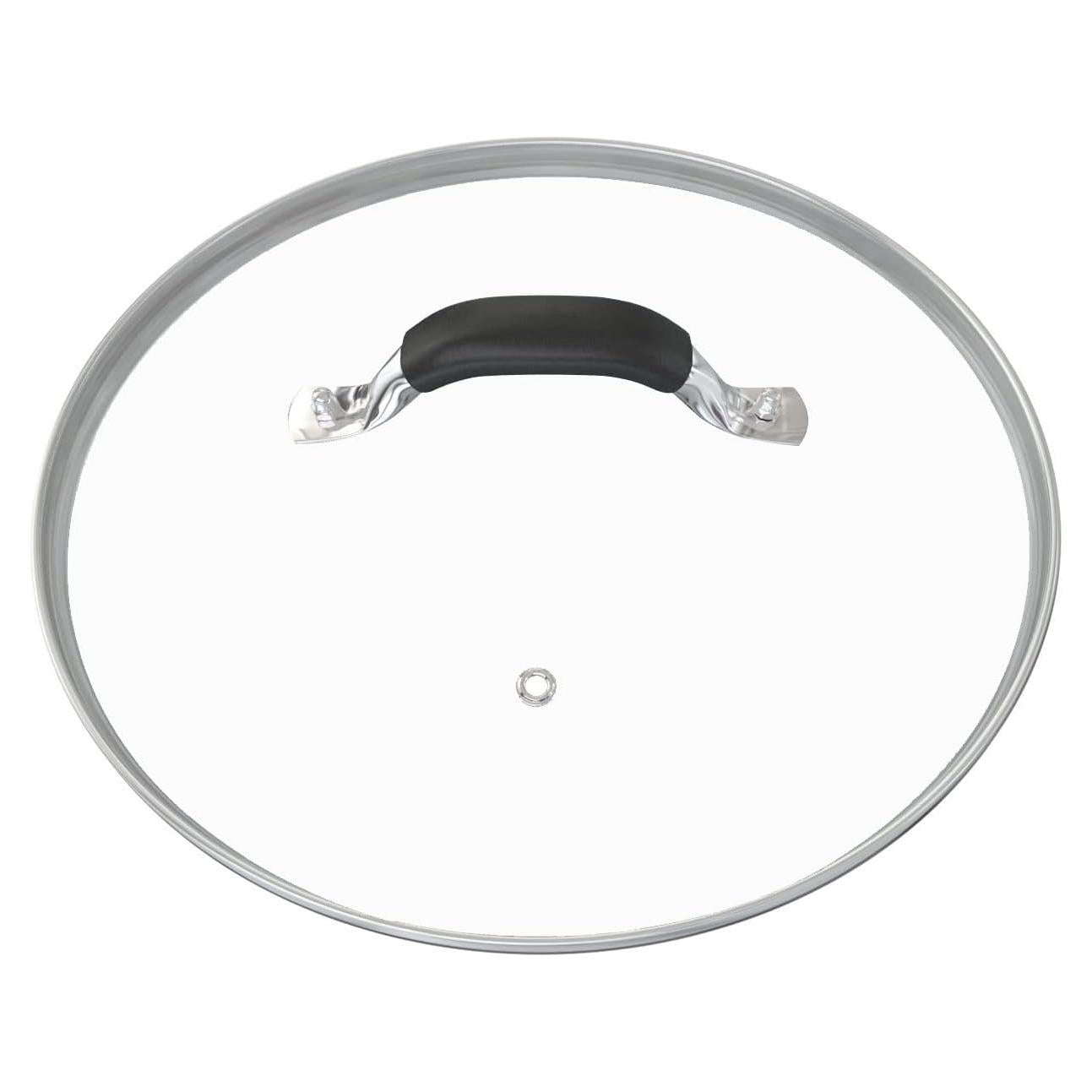 Tapa de Vidrio Templado 30.99 cm WishDirect con Válvula de Vapor