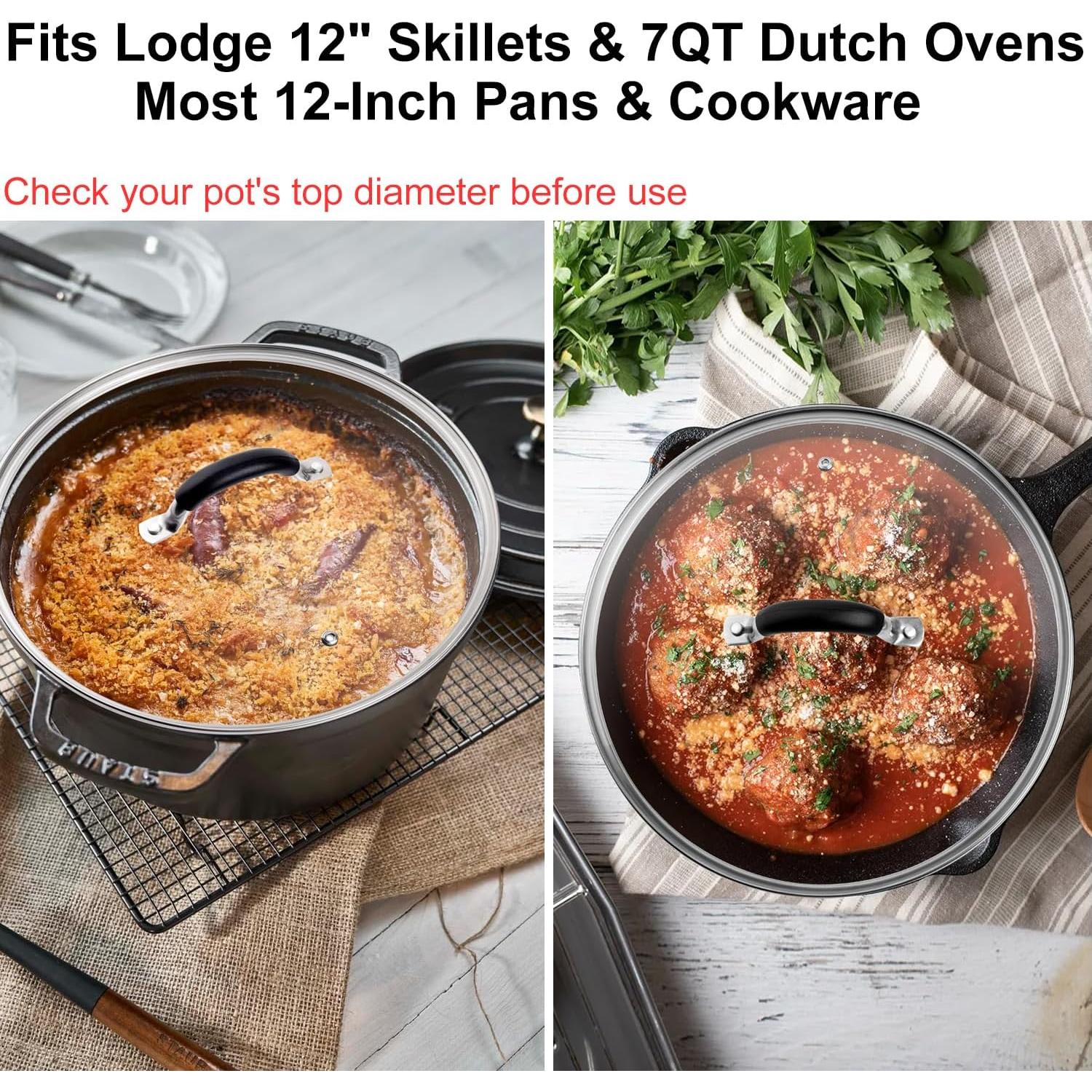 Tapa de Vidrio Templado 30 cm ALLWIN para Sartenes Lodge