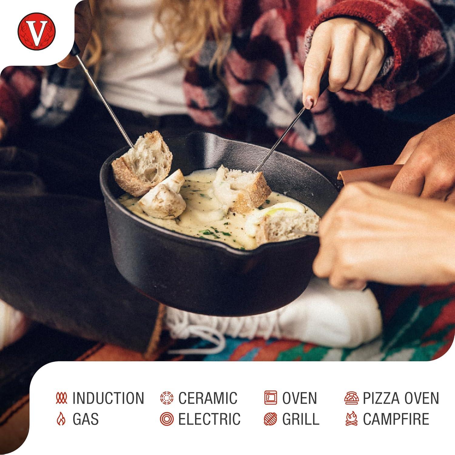 Sartén de Hierro Fundido Victoria 2QT Antiadherente Hecho en Colombia