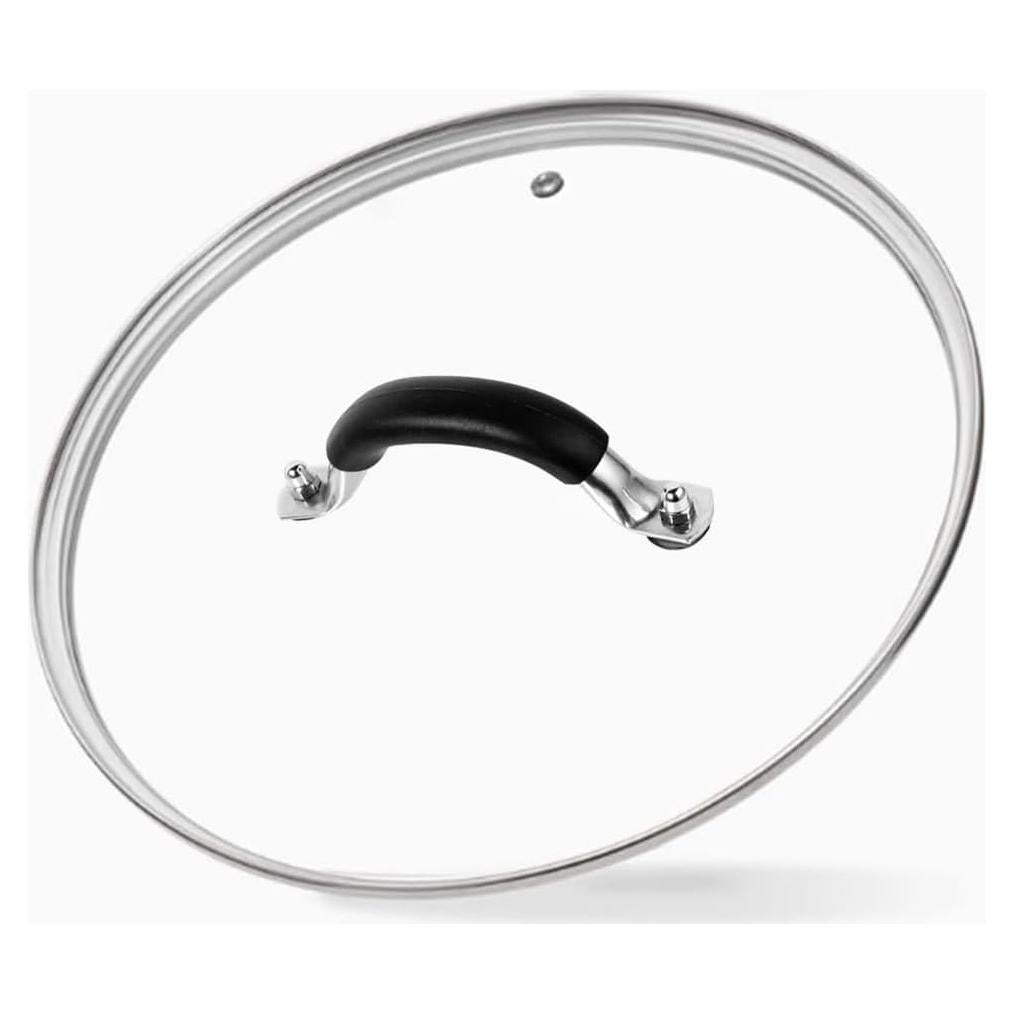 Tapa de Vidrio Templado 30.48 cm SANEMBER con Bisel de Acero