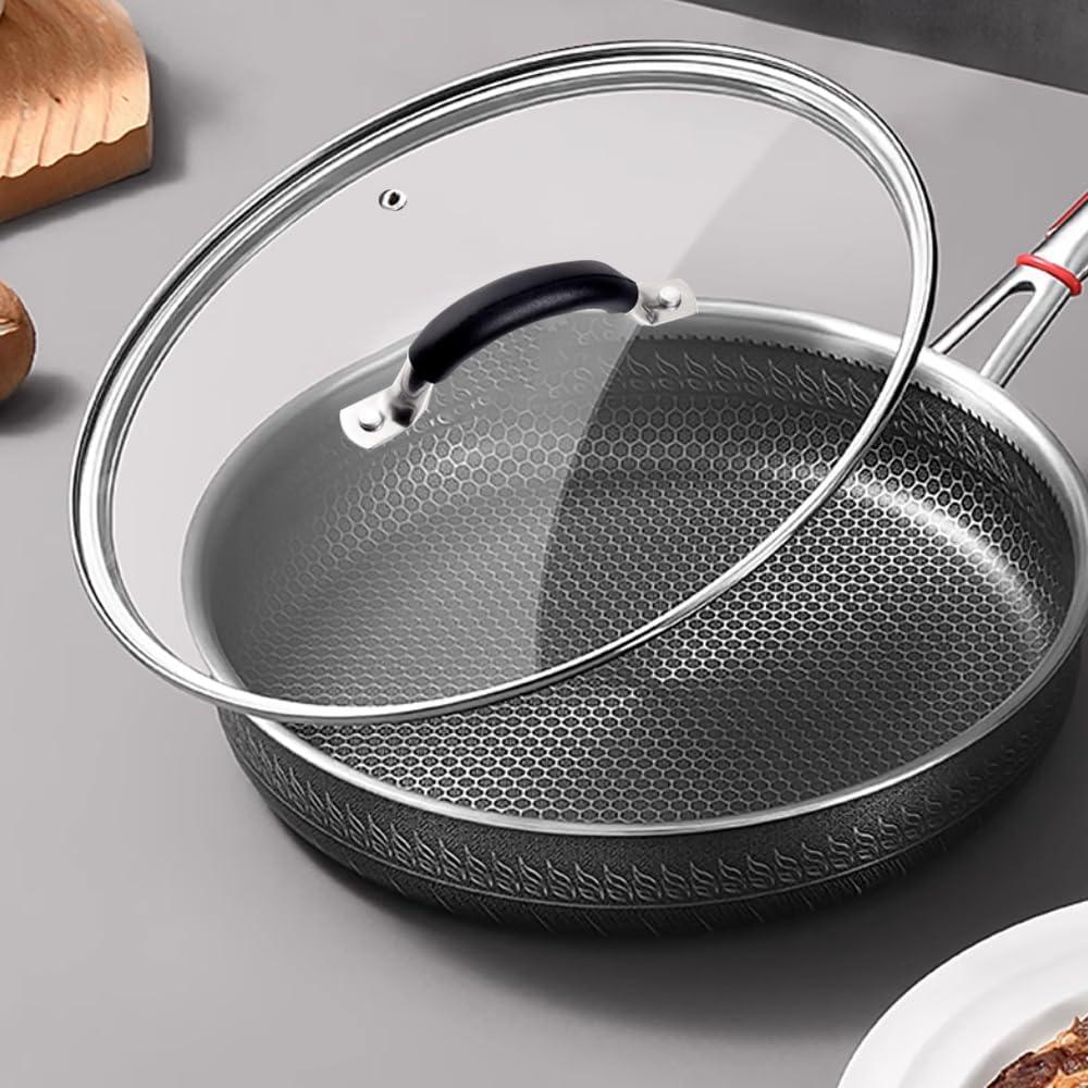 Tapa de Vidrio Templado 30.48 cm SANEMBER con Bisel de Acero