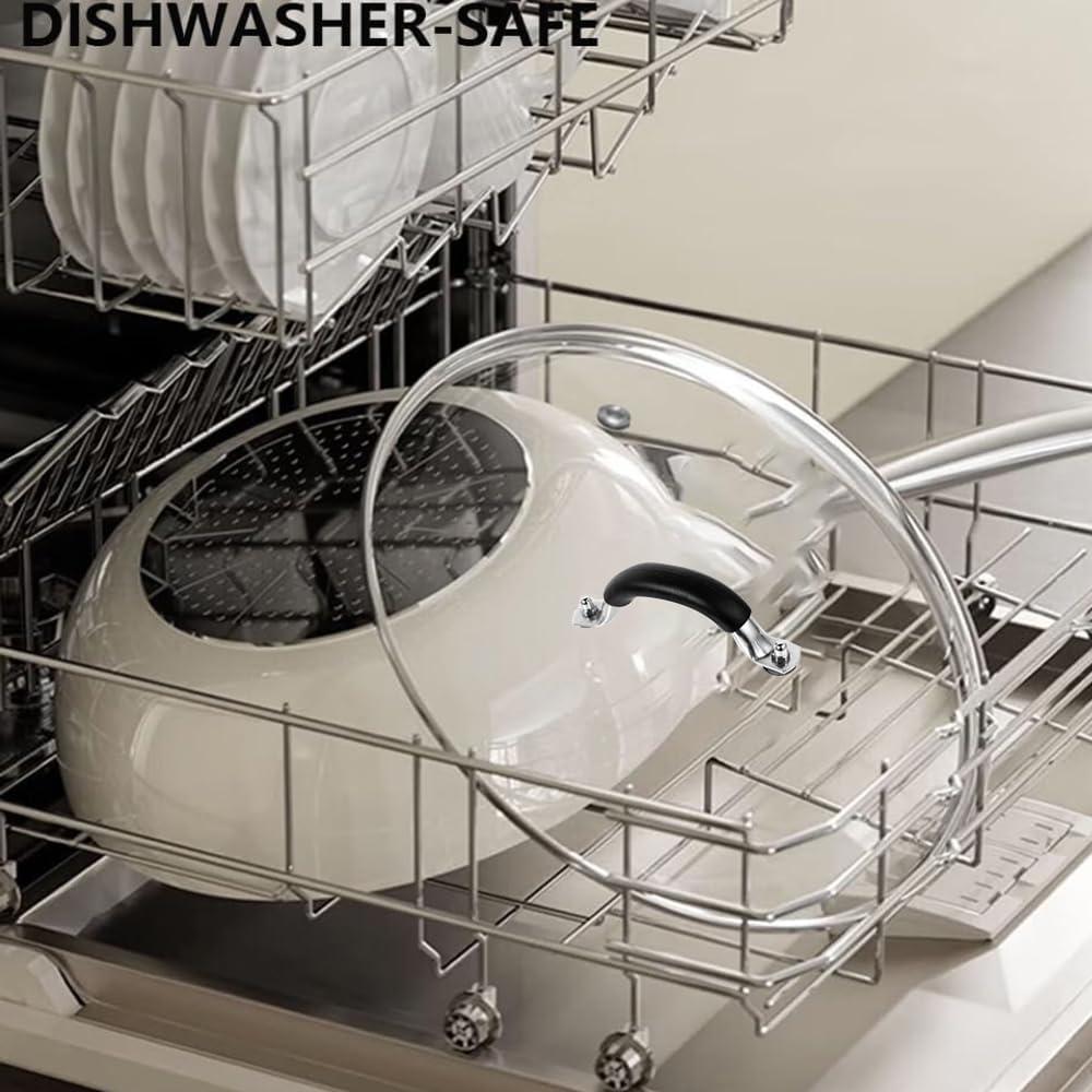 Tapa de Vidrio Templado 30.48 cm SANEMBER con Bisel de Acero