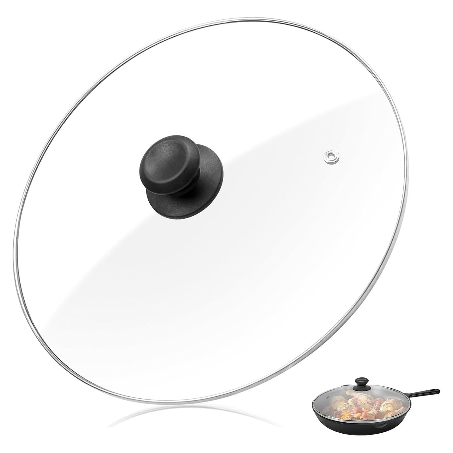 Tapa de Vidrio Templado 30 cm Dairrr Fuuu para Sartén Hierro